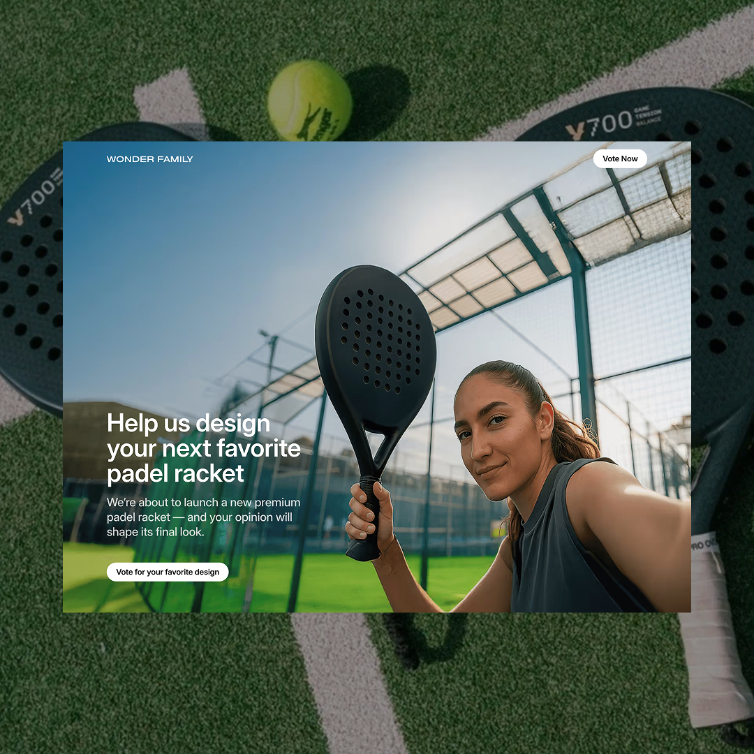 Padel Racket — голосование за дизайн